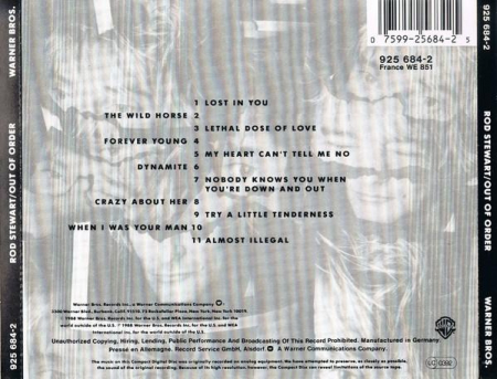 Rod Stewart - Out Of Order, (CD) [1]