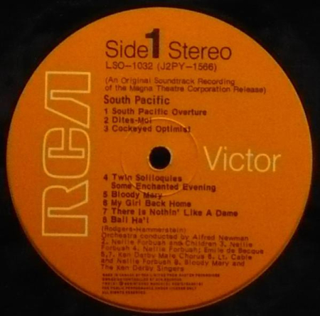 Rodgers & Hammerstein - RCA Victor Presents Rodgers & Hammerstein's South Pacific (An Original Soundtrack Recording) (Disc Vinil) [1]