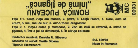 Romica Puceanu - Inimă De Țigancă (Caseta Audio) [1]