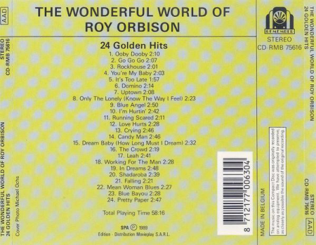 Roy Orbison - The Wonderful World Of Roy Orbison (24 Golden Hits) (CD) [1]
