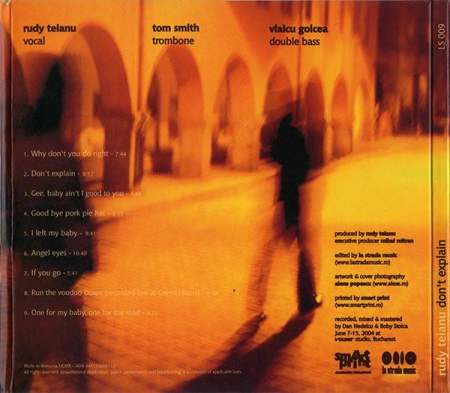 Rudy Teianu - Don't Explain (CD) [1]