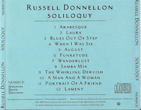 Russell Donnellon - Soliloquy (CD) [1]