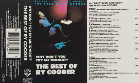 Ry Cooder - Why Don't You Try Me Tonight? The Best Of Ry Cooder (Caseta Audio) [1]