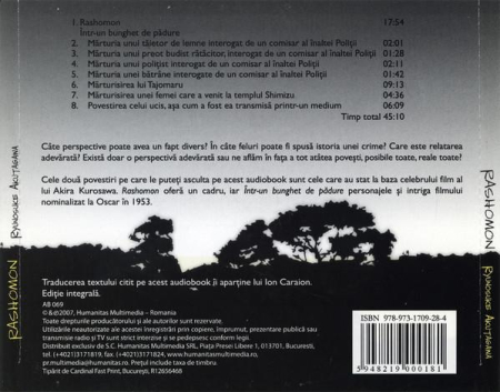 Ryunosuke Akutagawa - Rashomon (CD) [1]