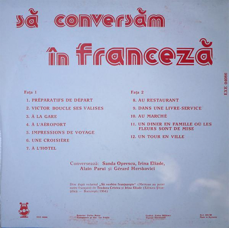 Să Conversăm În Franceză, (Disc Vinil) [1]