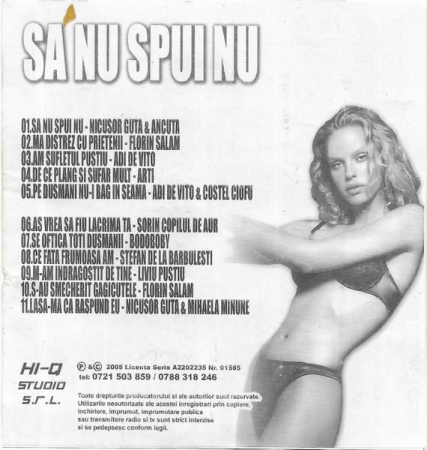 Sa Nu Spui Nu, (Casetă Audio) [1]