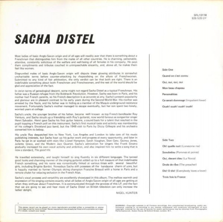 Sacha Distel - Quand On S'est Connu, (Disc Vinil) [1]