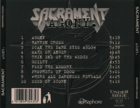 Sacrament  - Agony (CD) [1]