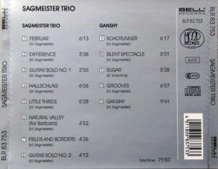 Sagmeister Trio - Sagmeister Trio / Ganshy [1]