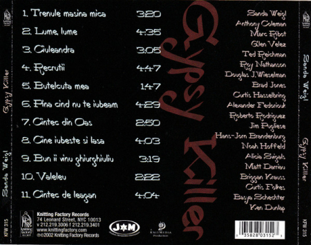 Sanda Weigl – Gypsy Killer (CD) [1]