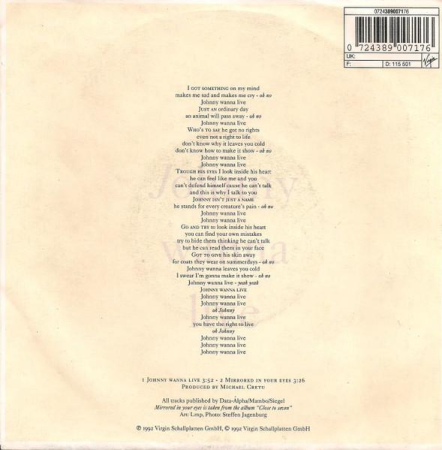 Sandra - Johnny Wanna Live (Disc Vinil) [1]