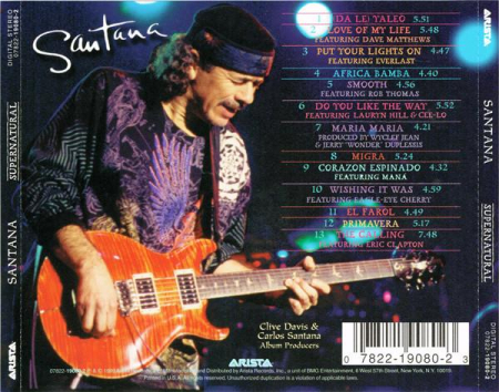 Santana - Supernatural (CD) [1]