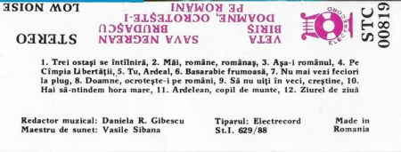 Sava Negrean - Doamne Ocrotește-i Pe Români (Caseta Audio) [1]