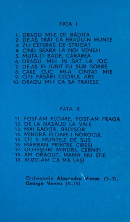 Saveta Bogdan - Dragu Mi-i De Bădița	 (Caseta Audio) [1]