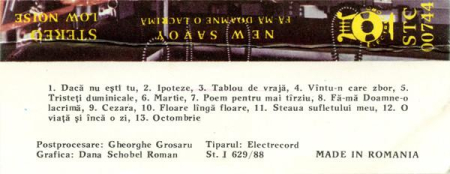 Savoy  - Fă-mă Doamne-o Lacrimă (Caseta Audio) [1]