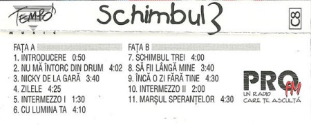 Schimbul 3 – Schimbul 3 (CASETA) [1]
