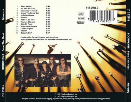 Scorpions - Face The Heat , (CD) [1]