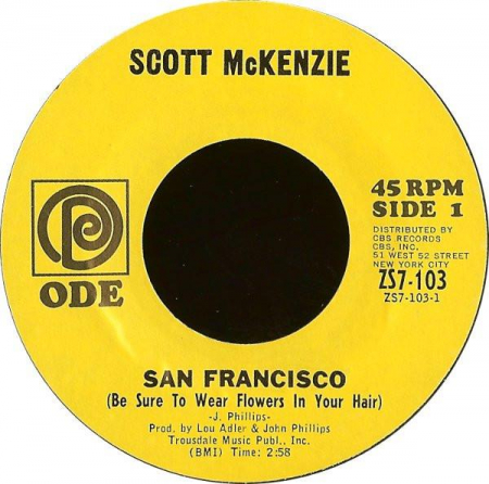 Scott McKenzie - San Francisco (Be Sure To Wear Flowers In Your Hair) (7 Inch), (Disc Vinil) [0]