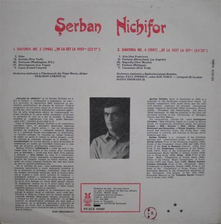 Șerban Nichifor - Echoes And Dreams: Jazz-Symphonies No. 3 & 4, (Disc Vinil) [1]