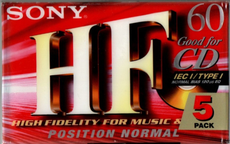 Echipamente Audio - Set Casete Sony HF 60 (Tip I / Normal Bias) (60 min)