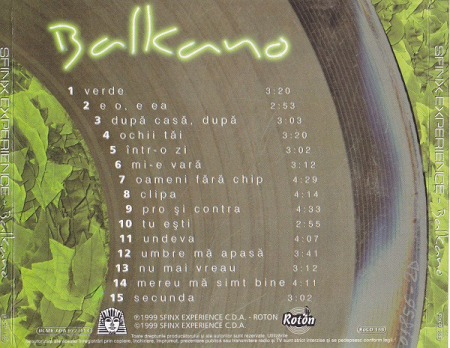 Sfinx Experience - Balkano , (CD) [1]
