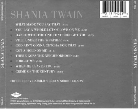 Shania Twain – Shania Twain (CD) [1]