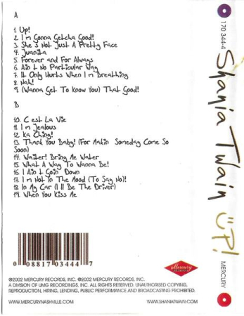 Shania Twain - Up! (Casetă Audio) [1]