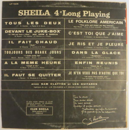 Sheila - 4e Long Playing (Disc Vinil) [1]