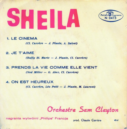 Sheila - Le Cinema (Disc Vinil 7 Inch) [1]