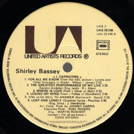 Shirley Bassey - I, Capricorn [1]
