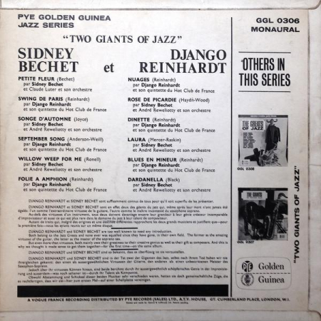 Sidney Bechet - 2 Giants Of Jazz (Disc Vinil) [1]