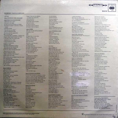 Simon & Garfunkel - Bookends, (Disc Vinil) [1]