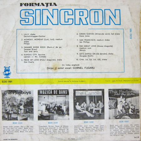 Sincron - Sincron, (Disc Vinil) [1]