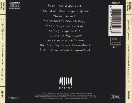 Sinéad O'Connor - I Do Not Want What I Haven't Got (CD) [1]
