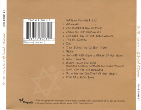 Sinéad O'Connor – So Far... The Best Of Sinéad O'Connor (CD) [1]