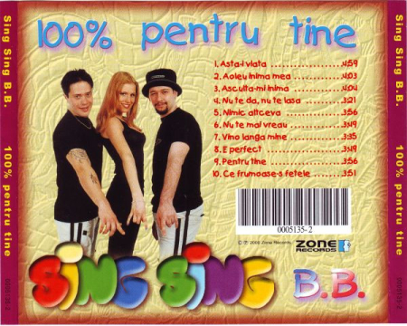 Sing Sing B.B. – 100% Pentru Tine (CD) [1]
