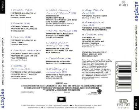 Singles (Original Motion Picture Soundtrack) [1]