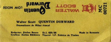 Sir Walter Scott - Quentin Durward (Caseta Audio) [1]