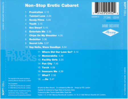 Soft Cell - Non-Stop Erotic Cabaret (CD) [1]