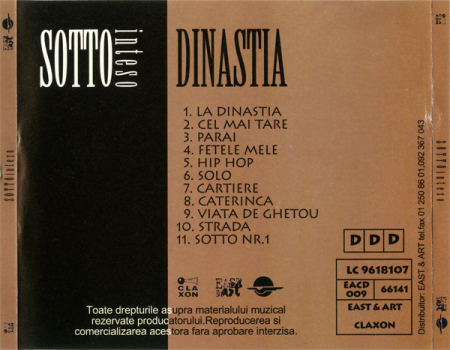 Sotto Inteso – Dinastia (CD) [1]