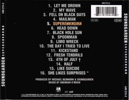 Soundgarden - Superunknown (CD) [1]