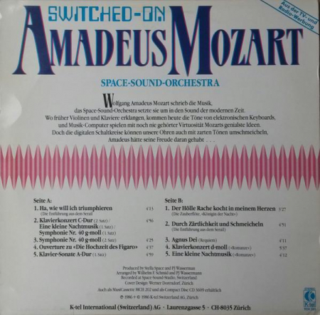 Space-Sound-Orchestra - Switched-On Amadeus Mozart, (Disc Vinil) [1]