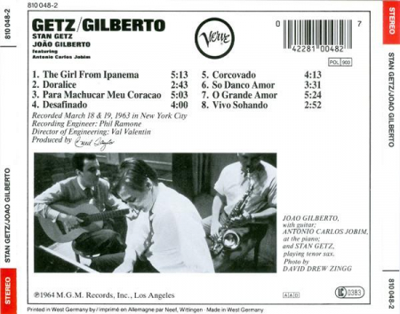 Stan Getz - Getz / Gilberto, (CD) [1]