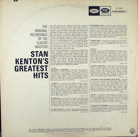 Stan Kenton - Stan Kenton's Greatest Hits, (Disc Vinil) [1]