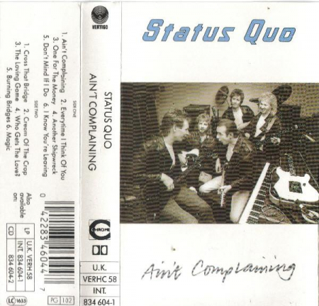 Status Quo - Ain't Complaining, (Casetă Audio) [1]
