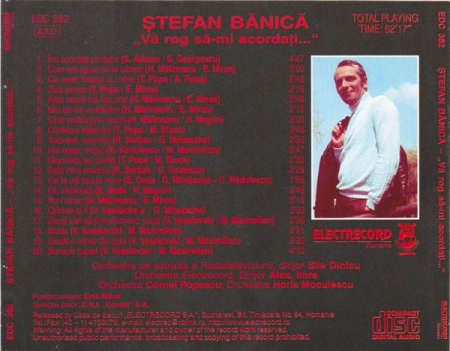 Ștefan Bănică - Vă Rog Să-mi Acordați..., (CD) [1]