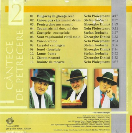 Ștefan Iordache - Cântece De Petrecere 2, (CD) [1]