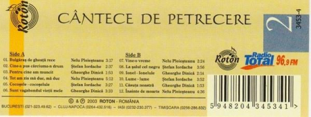 Ștefan Iordache - Cântece De Petrecere 2 (Caseta Audio) [1]