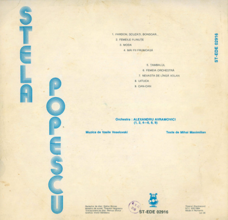 Stela Popescu - Stela Popescu, (Disc Vinil) [1]