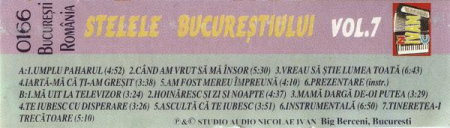 Stelele Bucureștiului - Vol. 7, (Casetă Audio) [1]